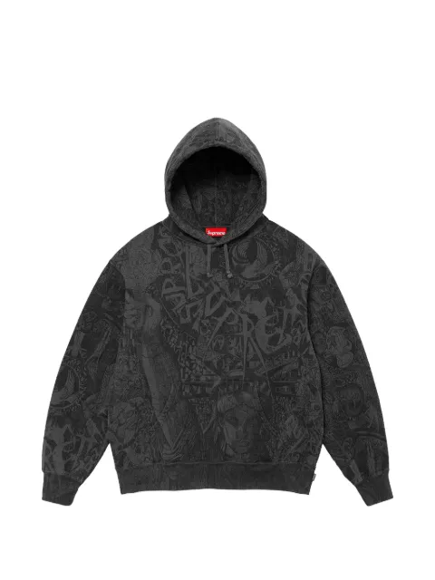 Supreme Liberty-print hoodie Black SU28097