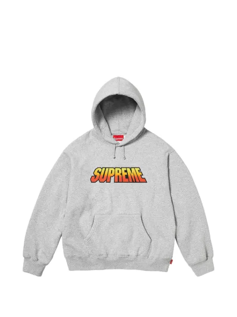Supreme gradient logo-print hoodie Grey SU28086