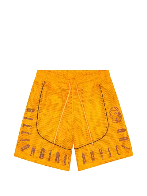 Billionaire Boys Club logo-print mesh shorts Orange 8614108APR