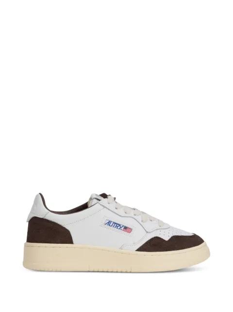 Autry Medalist suede-panelled sneakers White AULWFT19