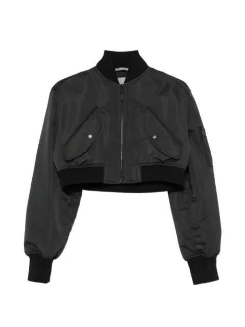 Balenciaga cropped bomber jacket Black A0029MTTO29