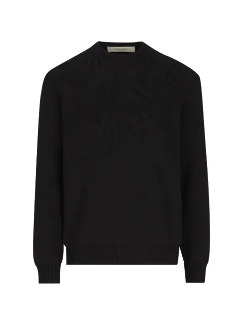 Golden Goose logo-embroidered crewneck sweater Black GMP00841P001972