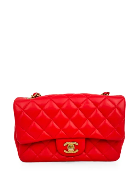 CHANEL Pre-Owned quilted Classic Flap crossbody bag Red RFCPUGBBA759094W
