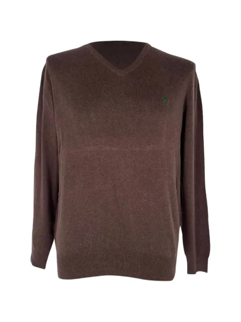 Polo Ralph Lauren Vintage v-neck cotton sweater Brown RFCPUGBCL767813M