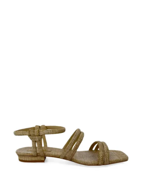 Cult Gaia ankle-strap flat sandals Neutrals RFCPUGBSH768578W