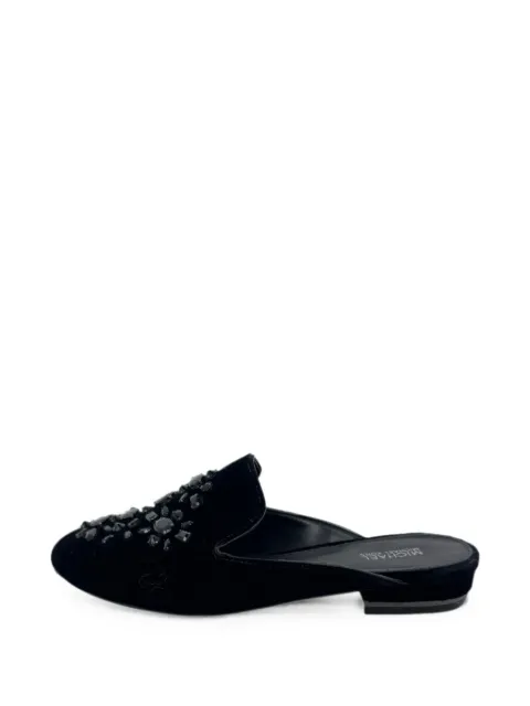 Michael Kors Vintage crystal-embellished velvet mules Black RFCPUGBSH768579W