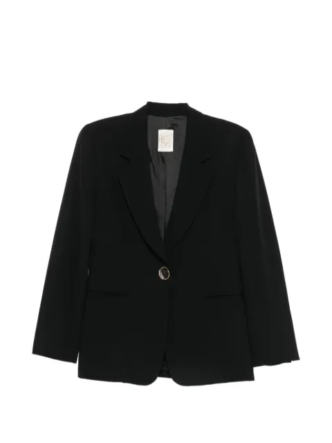 Gianfranco Ferré Pre-Owned 1980s single-button blazer Black GF250CLM