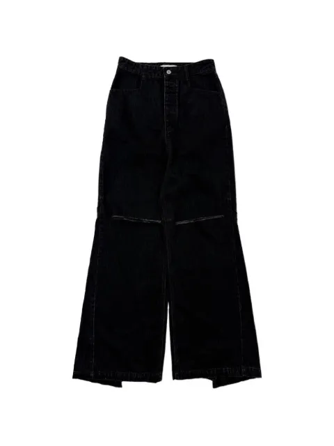 FFFPOSTALSERVICE panelled distressed jeans Black FFFPSSS2528WB