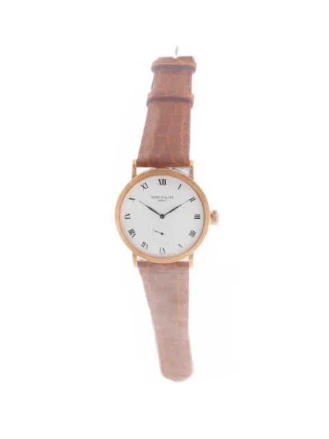 Patek Philippe Pre-Owned Calatrava 33mm watch White 3919R