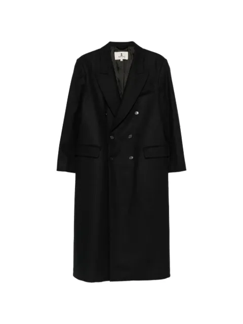 Barena double-breasted peak-lapels coat Black CSD57070444590