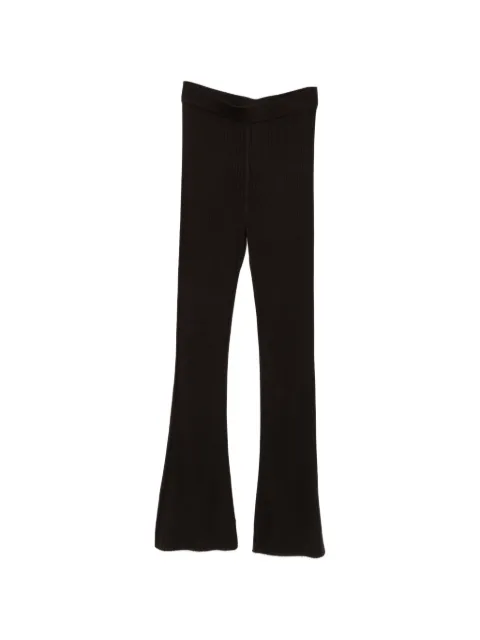 BOMPARD rib-knit high-waisted palazzo pants Black MO4373