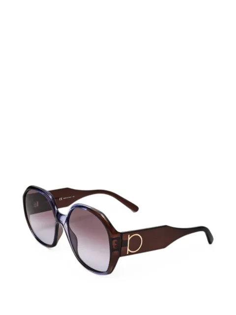 Ferragamo Eyewear geometric-frame sunglasses Brown SF943S