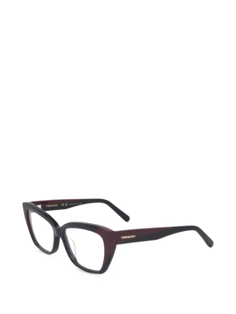 Ferragamo Eyewear cat-eye frame glasses Red SF2938N