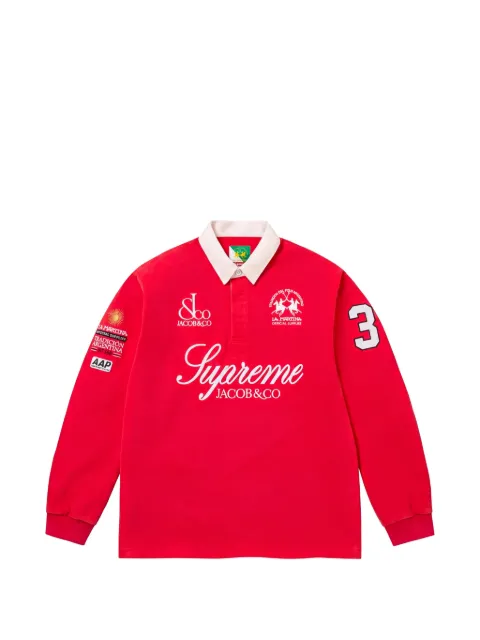 Supreme x La Martina x Jacob & Co logo polo shirt Red SS26RW1