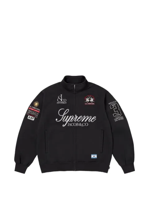Supreme x La Martina x Jacob & Co zip-up sweatshirt Black SS26SW49