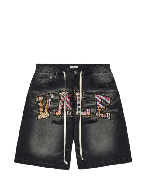 Vale What The Jorts patchwork denim shorts Black VFWTJBLK