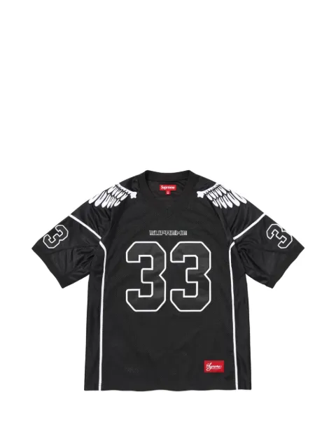 Supreme Wings football T-shirt Black FW24J90