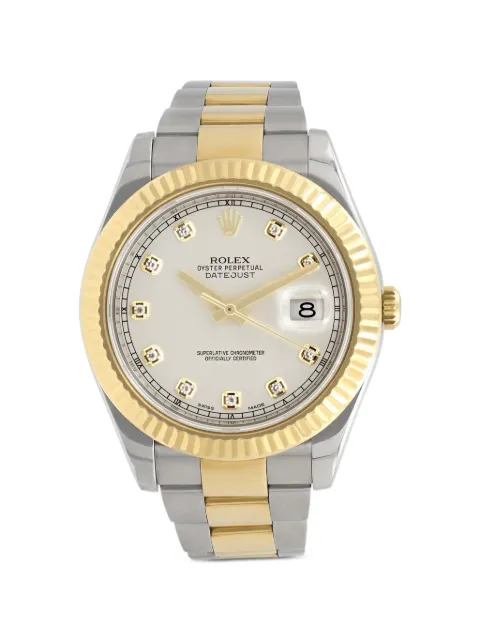 Rolex Datejust diamond 41mm watch White 116333