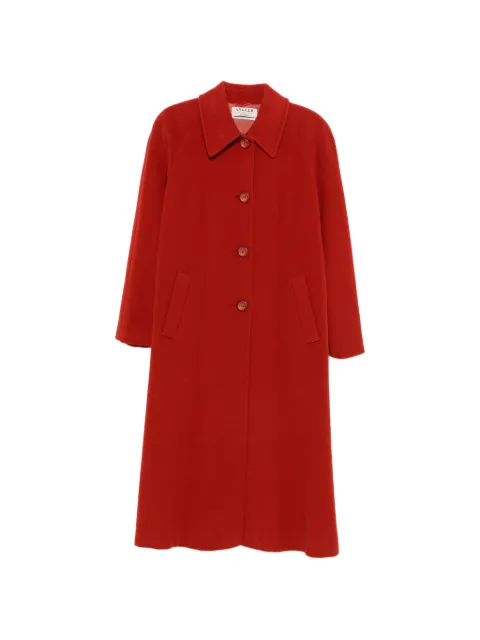 A.N.G.E.L.O. Vintage Cult button-down raglan-sleeve coat Red AC350R