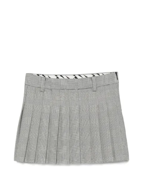 WRSTBHVR Nuria check pleated skirt Grey W6726AM3722