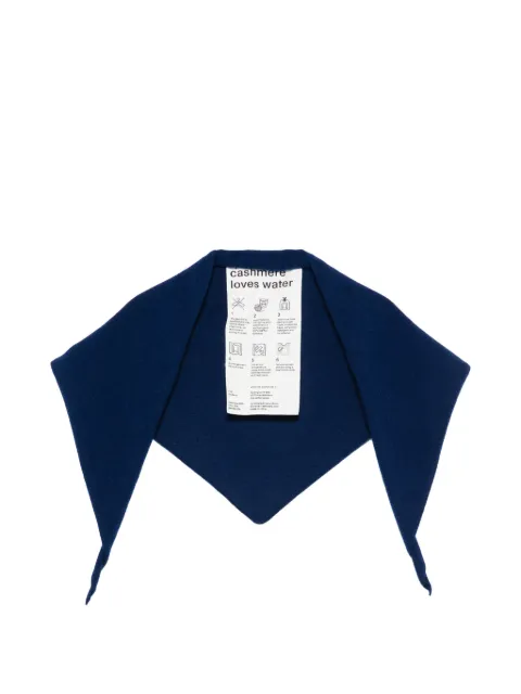 extreme cashmere Bandana triangular-shape scarf Blue 03521701TU10MIDGNITH
