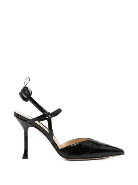 FENDI pointed-toe slingback pumps Black 8J9096AWCH