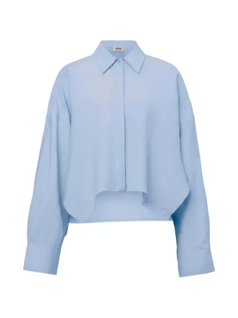 Drykorn Oshia asymmetric-hem shirt Blue 13007987555