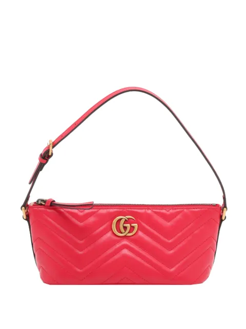 Gucci Pre-Owned 2000-2015 GG Marmont Matelasse Calfskin shoulder bag Red OADI5DFMWTLTXO4T
