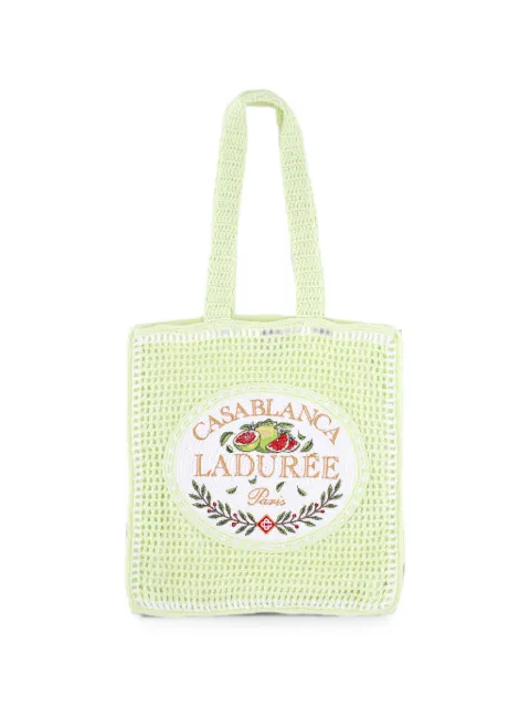 Casablanca x Ladurée mint crochet bag Green APF26BAG197