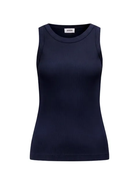 Drykorn Olina ribbed-knit tank top Blue 52002689556