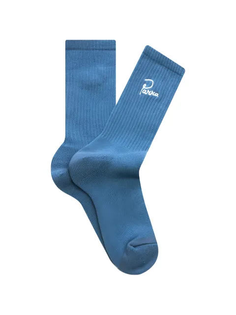BY PARRA Signature ribbed socks Blue 55555