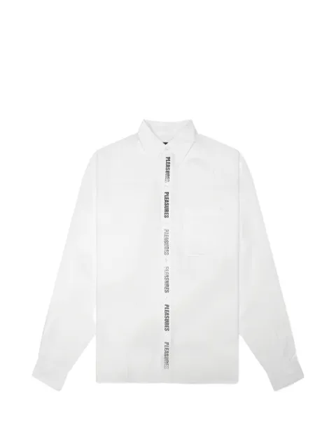 Pleasures Impact logo-print shirt White P26SU019