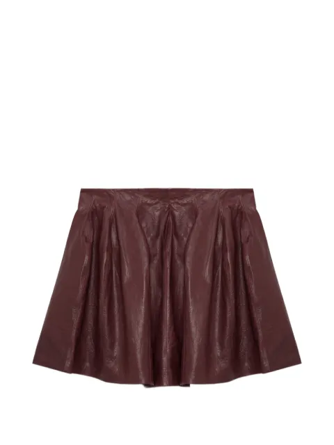 SIMKHAI Bryar leather mini skirt Red 1263042V