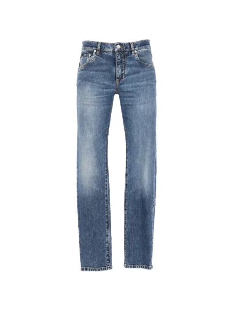 Dolce & Gabbana logo-plaque straight-leg jeans Blue GY07CDG8PK5