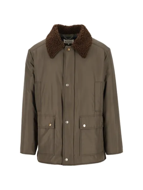 Maison Margiela fleece-collar hunting jacket Green S50AM0664S76420