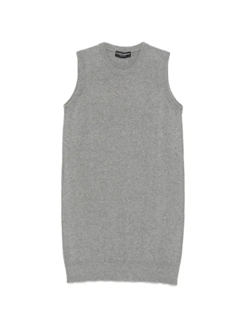 Dolce & Gabbana Pre-Owned 2000s sleeveless knitted mini dress Grey DG350CLE