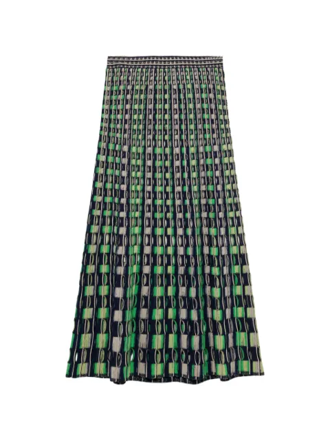 SIMKHAI Drue eyelet-knit midi skirt Black 1263017K