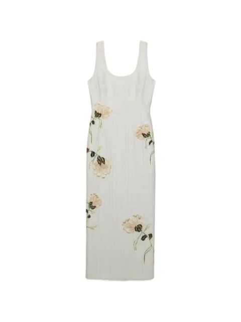 SIMKHAI Lilibeth floral jacquard midi dress White 1261206EJ