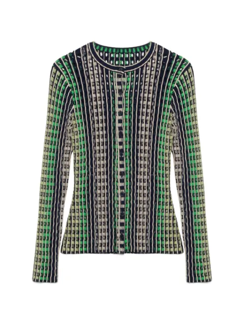 SIMKHAI Mabel eyelet-knit cardigan Blue 1266126K
