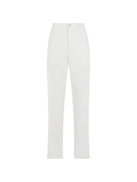 Canali pressed-crease tailored trousers White D91675PT01666