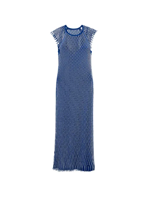 SIMKHAI Faylen open-weave midi dress Blue 2261218K