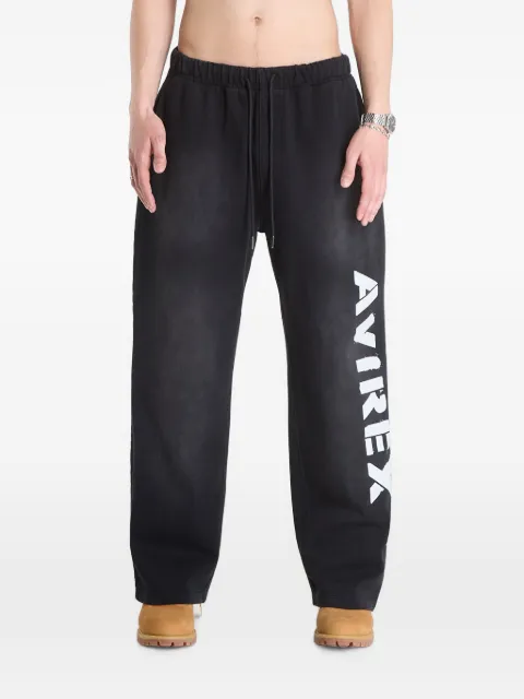 Avirex logo-print track pants Black 44AVS261B56