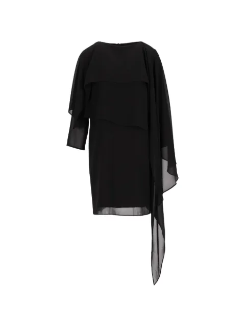 MM6 Maison Margiela asymmetric layered mini dress Black S52DD0094M35468