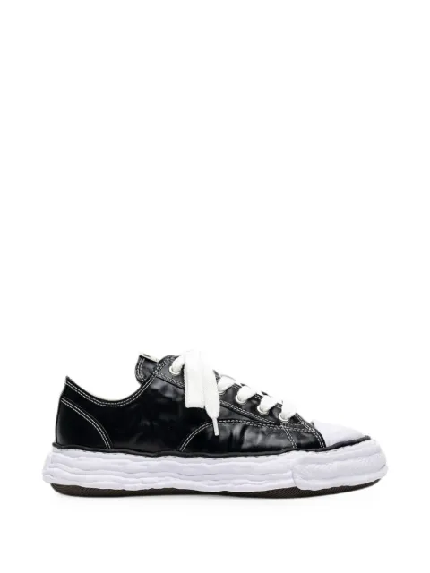 Maison MIHARA YASUHIRO Peterson23 OG sole wrinkled leather low-top sneakers Black A17FW728