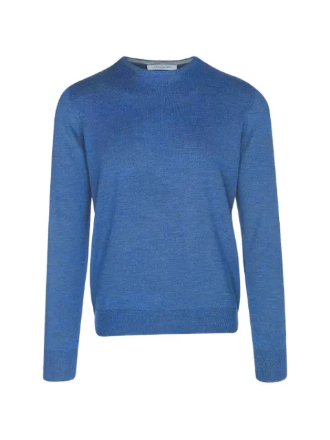 Gran Sasso fine-knit crew-neck sweater Blue 1429055167575