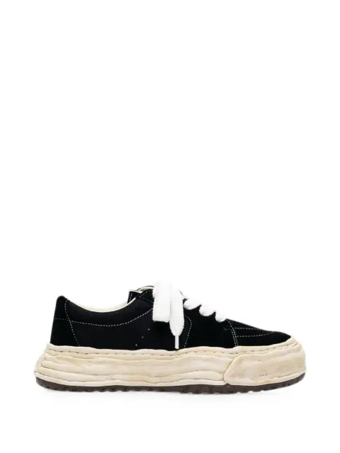 Maison MIHARA YASUHIRO Eric OG sole overdyed mix-material low-top sneakers Black A17FW706