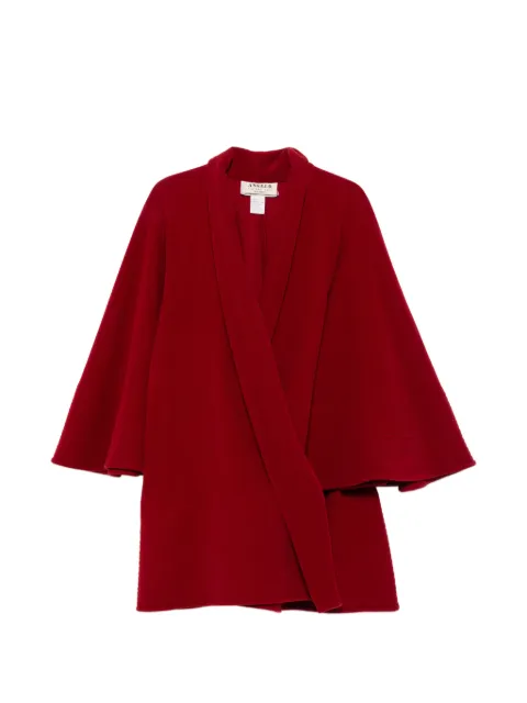 A.N.G.E.L.O. Vintage Cult 1980s shawl-lapel bell-sleeve cape Red AN750CLC