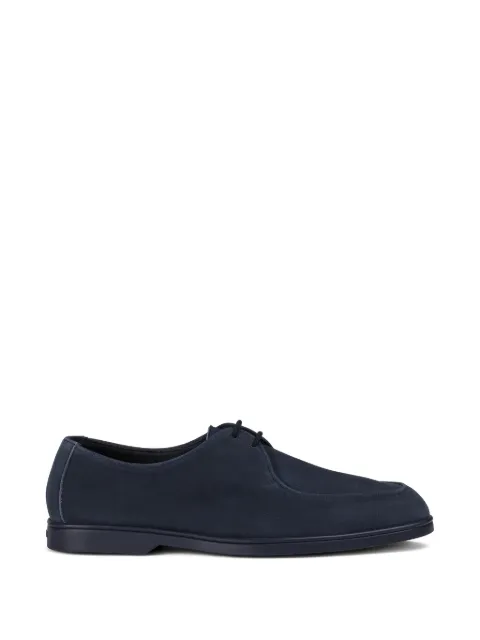 Doucal's suede apron-toe loafers shoes Blue DU3512NWMAUY288BB38