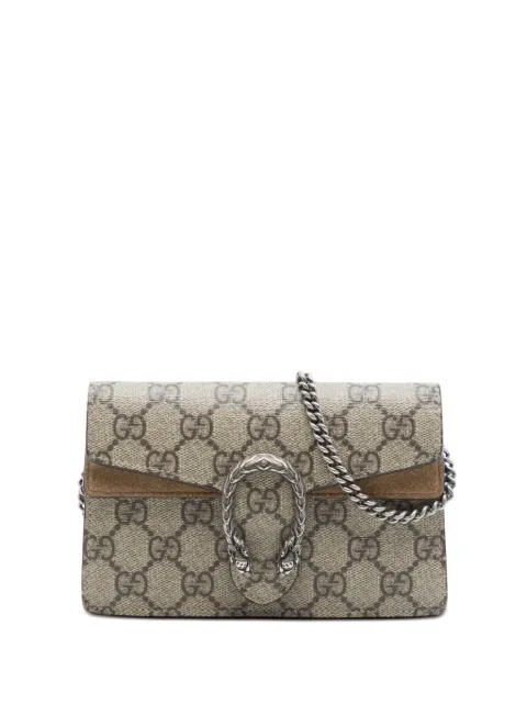 Gucci Pre-Owned 2016-2026 Mini GG Supreme Dionysus crossbody bag Neutrals U3ZOOD0I9JC456G4