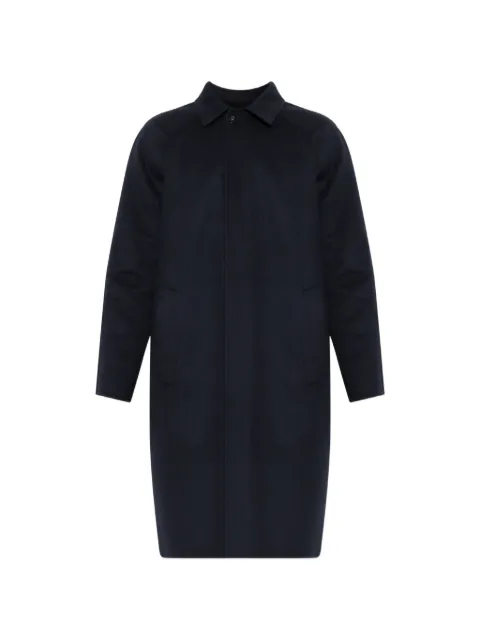 Kiton single-vent cashmere coat Blue UW2473V0409L240000